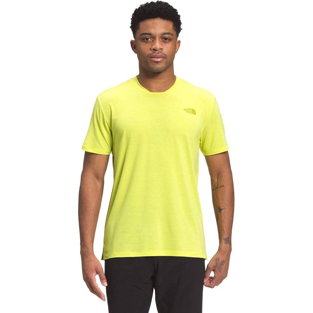 The North Face Mens Wander Short Sleeve Shirt Sulphur Spring Green Heather‎ XL